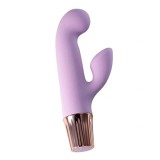 Vibrator Crushious Mellow Cony Mini Rabbit, 10 Moduri Vibratii, Silicon+ABS, USB, Lila, 13,5 cm