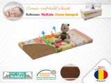 Saltea MyKids Fibra De Cocos Integral 120x60x12 Husa Bumbac Imprimat