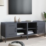vidaXL Dulapuri TV 2 buc, antracit, 68x39x50.5 cm, otel, comoda TV living, suport TV