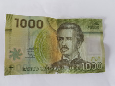 Chile 1000 Pesos 2010-Polimer foto