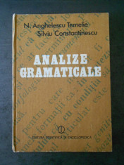 N. ANGHELESCU TEMELIE - ANALIZE GRAMATICALE foto