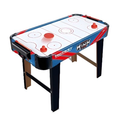 Masa air hockey graffiti cu picioare lungi, flippy, pvc, 2 pucuri, tabela scor, 2 impingatoare, 76x38x61 cm, albastru foto