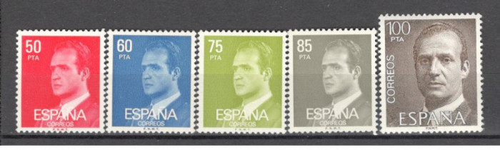 Spania.1981 Regele Juan Carlos I hartie fosforescenta 5 buc. SS.184