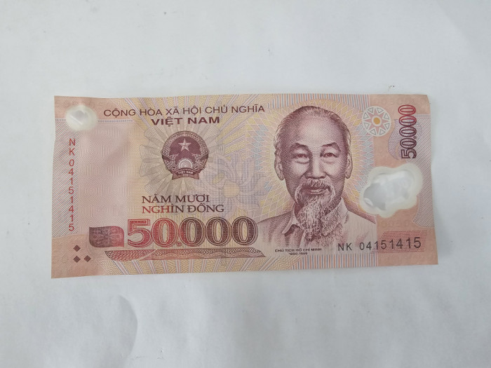 Vietnam 50 000 Dong 2023 Polimer