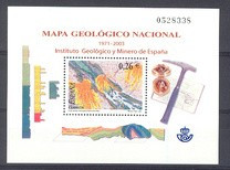 Spania 2003 - Geologie bloc neuzat,perfecta stare(z) foto