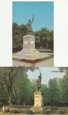 ILUSTRATE - 2 ILUSTRATE CU STATUIA LUI STEFAN CEL MARE DIN CHISINAU foto