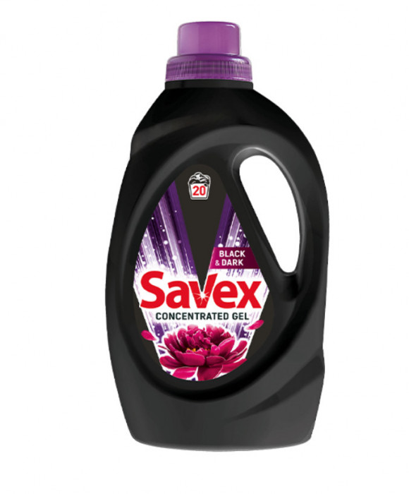 Detergent lichid Savex Black- Dark, 20 spalari, 1,1L