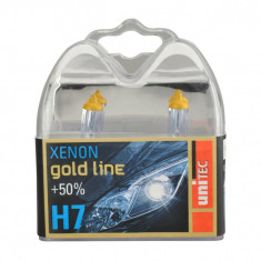 Set 2 Becuri Auto Faruri Xenon Gold H7 Unitec 77767