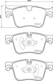 BREMBO P 61 127 PRIME LINE set placute frana,frana disc