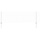 VidaXL &Icirc;ngrădire cu st&acirc;lpi Argintiu 0.6 x 50 m Oțel 3336211