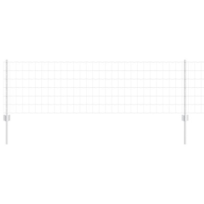 vidaXL &amp;Icirc;ngrădire cu st&amp;acirc;lpi Argintiu 0.6 x 25 m Oțel 3336197 foto