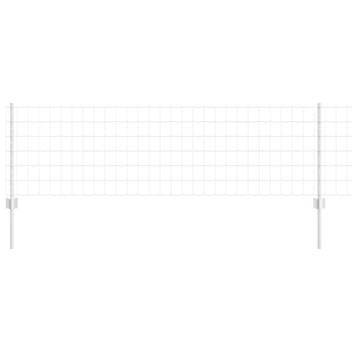 vidaXL &Icirc;ngrădire cu st&acirc;lpi Argintiu 0.6 x 25 m Oțel 3336197