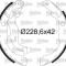 VALEO 564210 Set saboti frana
