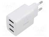 BASEUS Alimentator Plug-in 5V 3.4A 17W USB Alb
