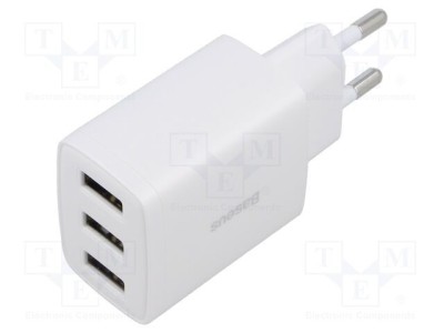 BASEUS Alimentator Plug-in 5V 3.4A 17W USB Alb foto