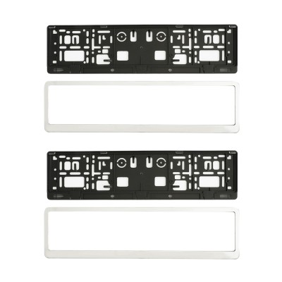 SUPORT NUMAR INMATRICULARE MEGA DRIVE CROMAT SET 2 BUC 45192 foto