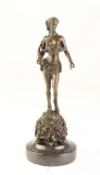 Amazoana -statueta din bronz pe un soclu din marmura FA-73