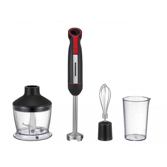 Mixer vertical Heinner, 1200 W, Viteza variabila + Turbo, tel, tocator (500ml), cana mixat (600ml)
