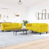 VidaXL Set canapea 2 piese, galben, catifea 3209225