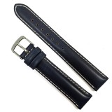 Curea de ceas - Piele Naturala - Culoare Albastru-Petrol - 18mm, 20mm, 22mm -