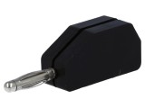 Mufă banană 2mm neagră 10A 70VDC 33VAC