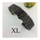 Cumpara ieftin Bratara de ceas neagra din otel inoxidabil 20mm 22mm WZ3425