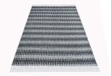 Covor Timbers, textil, negru/gri, 60 x 90 cm