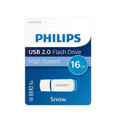 Stick USB Philips FM16FD70B/00, 16GB, Editia Snow, USB 2.0 (Alb/Albastru)