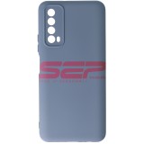 Husa Silicon Carbon Gri Huawei P Smart 2021, High Copy, Protectie Camera