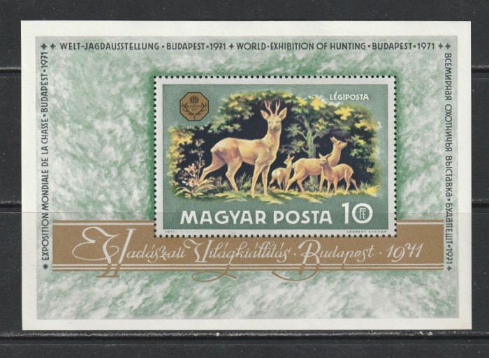 Ungaria 1971 - Vanatoare S/S 1v MNH