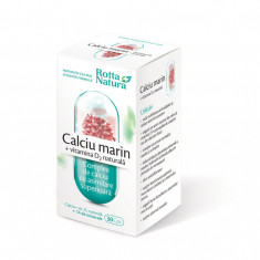 Calciu marin + vitamina d2 naturala 30cps rotta natura