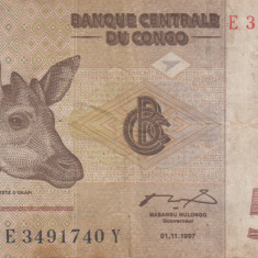 M1 - Bancnota foarte veche - Congo - 50 centimes