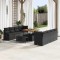 vidaXL Set de canapele pentru grădină 11 pcs Negru 100 x 100 x 71 cm 3364064
