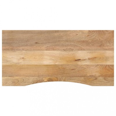 vidaXL Blat birou cu decupaj curbat 140x60x2,5cm lemn masiv mango brut 370204 foto