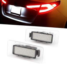 Set 2 Lampi LED Numar Inmatriculare pentru Hyundai Elantra I30, Acccent si Kia Ceed, Cerato Forte, 18 LED-uri, Alb 6000K, Canbus, Plug &amp; Play AutoREY&reg;