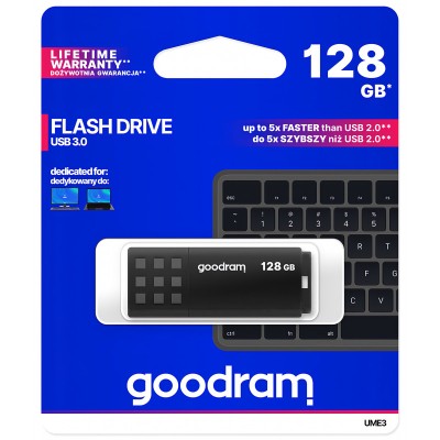 Memorie Externa GoodRam UME3, 128Gb, USB 3.0, Neagra SMC0185 foto