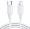 Cablu transfer date si incarcare Joyroom S-CL020A9 tip Lightning - USB-C PD20W QC3.0 1m, Alb