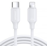 Cablu transfer date si incarcare Joyroom S-CL020A9 tip Lightning - USB-C PD20W QC3.0 1m, Alb