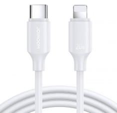 Cablu transfer date si incarcare Joyroom S-CL020A9 tip Lightning - USB-C PD20W QC3.0 1m, Alb