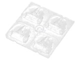 Lentilă LED pătrată transparentă 7.3mm