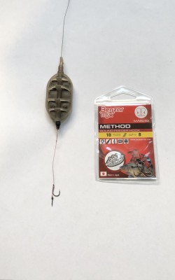 Montura method feeder de 60 gr cu spin pentru momeala pop-up sau wafters,ideala pe Dunare cat si pe balti foto