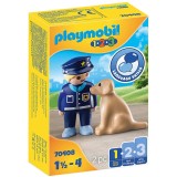 Playmobil 1.2.3 - Politist cu catel