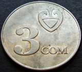 Cumpara ieftin Moneda exotica 3 SOM - KYRGYZSTAN, anul 2008 * cod 2256 B, Asia