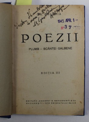 POEZII de GEORGE BACOVIA / DARURILE PAMANTULUI de NICHIFOR CRAINIC , COLIGAT DE DOUA VOLUME , EDITII INTERBELICE foto