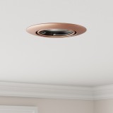 VidaXL Spoturi &icirc;ncastrate 24 buc Rotunde GU10 Cupru &Oslash;90 mm Oțel