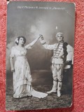 Carte postala, V. Miciora si N. Leonard in piesa Pandurul, perioada interbelica