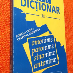 Mic dictionar de omonime, paronime, sinonime, antonime - Z. Creta, C. Gherman