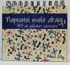 Calendar 365 de g&acirc;nduri iubitoare nepoatei mele dragi Helen Exley - Helen Exley