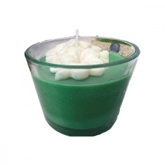 Lumanare Parfumata din Ceara Naturala de Soia, Aroma de Menta Proaspata, HandMade foto