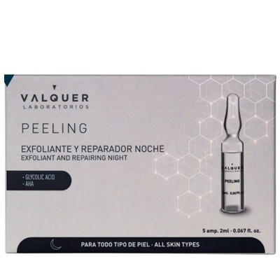 Fiole exfoliante, antioxidante si reparatoare pentru seara Valquer 5 x 2 ml foto